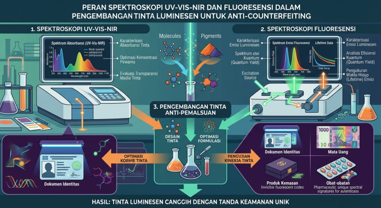 Peran Spektroskopi UV-Vis-NIR dan Fluoresensi dalam Pengembangan Tinta Luminesen untuk Anti-Counterfeiting