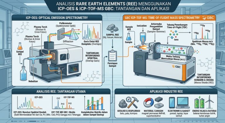 ICP-OES dan ICP-TOF-MS GBC untuk Analisis Rare Earth Elements: Tantangan dan Aplikasi